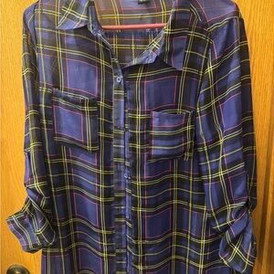 Rue21 Multicolor Plaid Shirt